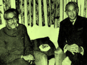 Zulfiqar Ali Bhutto and Mujeeb ur Rehman
