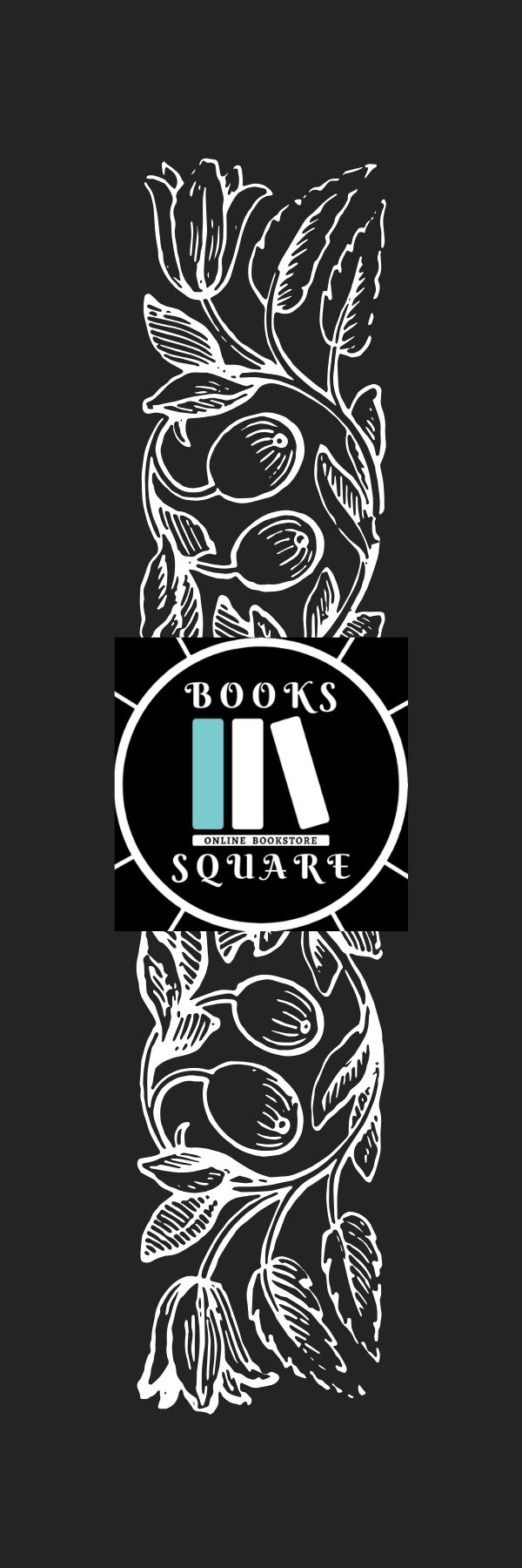 Floral Black Book Mark