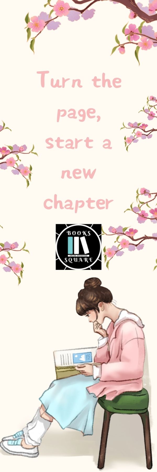 Turn The Page Start A New Chapter Book Mark