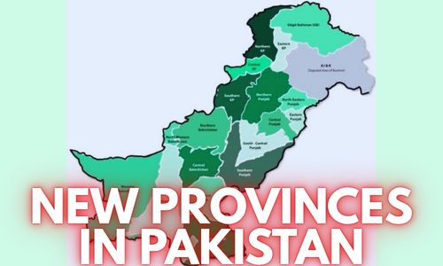 new provinces in pakistan