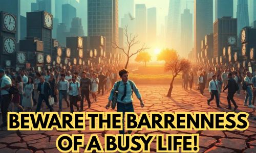 Beware The Barrenness of a Busy Life